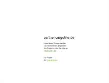 Tablet Screenshot of partner.cargoline.de