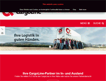 Tablet Screenshot of cargoline.de