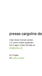Mobile Screenshot of presse.cargoline.de