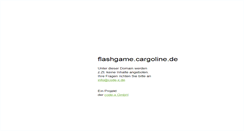 Desktop Screenshot of flashgame.cargoline.de